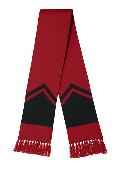 Sport-Tek® Gameday Scarf STA06 - Deep Red/ Black | Sport-Tek