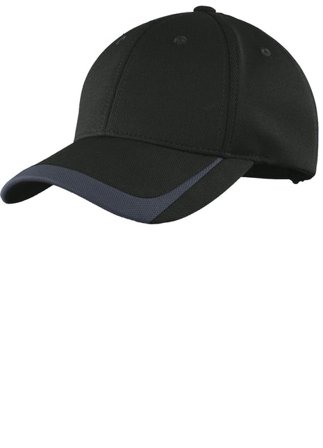 Sport-Tek® Pique Colorblock Cap. STC24 - Black/ Graphite | Sport-Tek