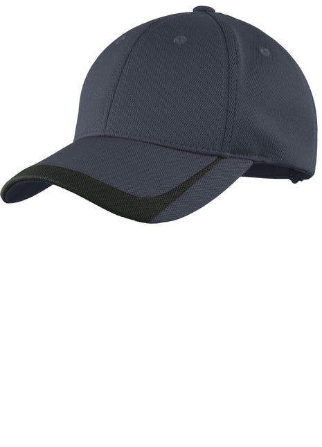 Sport-Tek® Pique Colorblock Cap. STC24 - Graphite/ Black | Sport-Tek