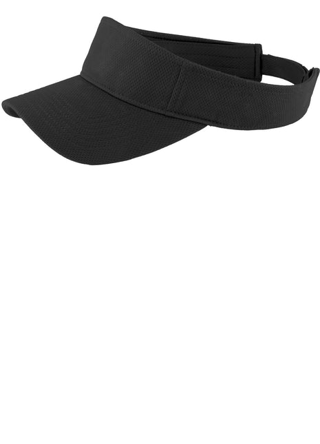 Sport-Tek® PosiCharge® RacerMesh® Visor.  STC27 - Black | Sport-Tek