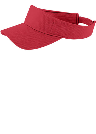 Sport-Tek® PosiCharge® RacerMesh® Visor.  STC27 - True Red | Sport-Tek