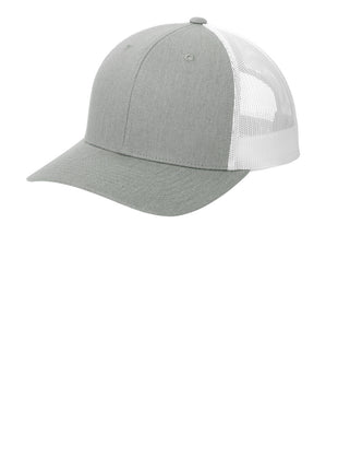 Sport-Tek® YP Classics® Retro Trucker Cap. STC39 - Heather Grey/ White | Sport-Tek