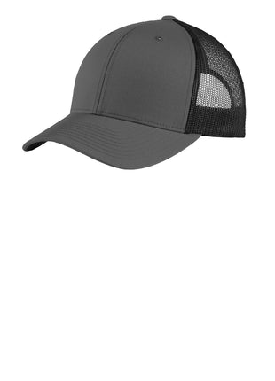 Sport-Tek® YP Classics® Retro Trucker Cap. STC39 - Graphite/ Black | Sport-Tek