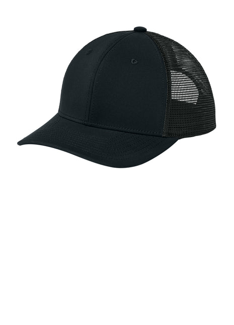 Sport-Tek® Club Trucker Cap STC46 - Black/ Black | Sport-Tek