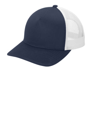 Sport-Tek® YP Classics® Retro Trucker 5-Panel Cap STC54 - True Navy/ White | Sport-Tek