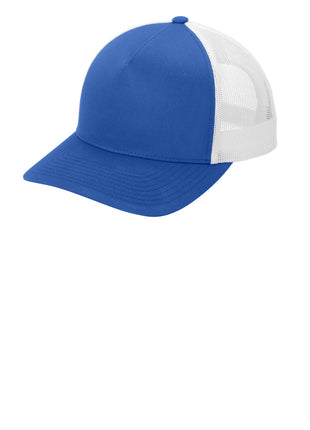 Sport-Tek® YP Classics® Retro Trucker 5-Panel Cap STC54 - True Royal/ White | Sport-Tek