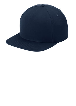 Sport-Tek® YP Classics® Premium 5-Panel Snapback Cap STC55 - True Navy | Sport-Tek