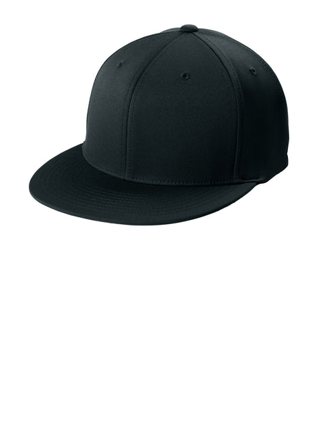 Sport-Tek® Flexfit® Flat Bill Cap STC56 - Black | Sport-Tek