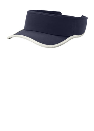 Sport-Tek® Repeat Visor STC57 - True Navy/ White | Sport-Tek