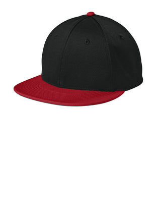Sport-Tek® Impact Mesh Stretch-Tek Cap STC70 - Black/ Deep Red/ Black | Sport-Tek