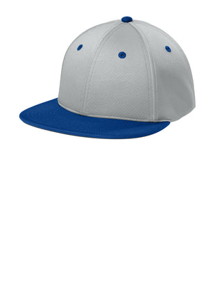 Sport-Tek® Impact Mesh Stretch-Tek Cap STC70 - Silver/ True Royal/ Silver | Sport-Tek