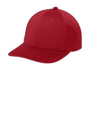 Sport-Tek® Impact Mesh Stretch-Tek Adjustable Cap STC71 - Deep Red | Sport-Tek