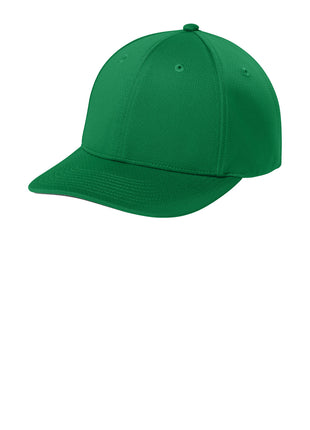 Sport-Tek® Impact Mesh Stretch-Tek Adjustable Cap STC71 - True Kelly Green | Sport-Tek