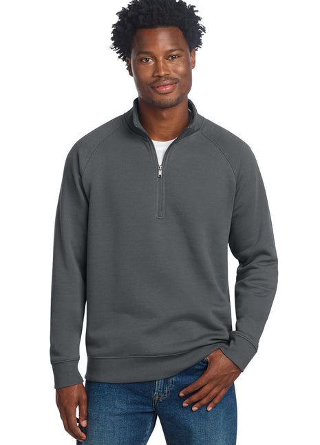 Sport-Tek® Drive Fleece 1/4-Zip Pullover STF202 - Dark Smoke Grey | Sport-Tek