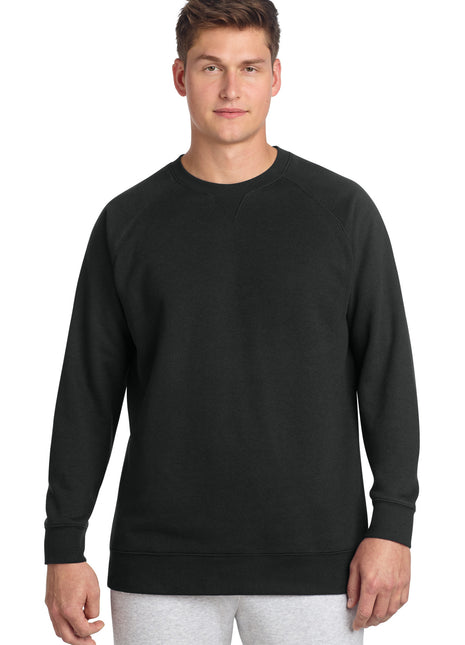 Sport-Tek® Drive Fleece Crewneck STF203 - Black | Sport-Tek