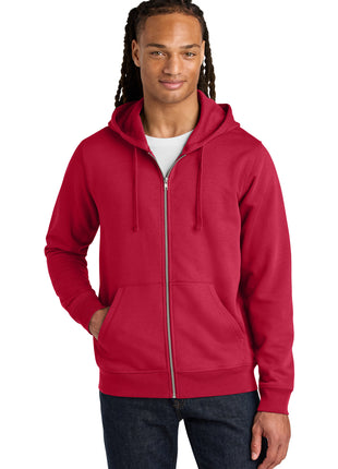 Stanley/Stella® Unisex Mixer Full-Zip Hooded Sweatshirt SXU011 - Red | Stanley/Stella