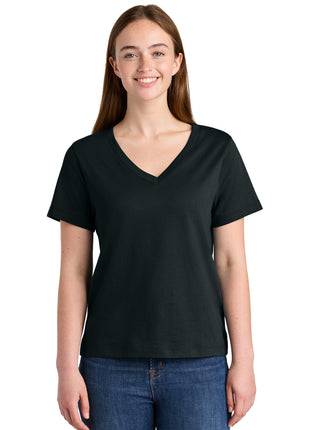 Stanley/Stella® Women's Stella Isla V-Neck Tee SXW032 - Black | Stanley/Stella