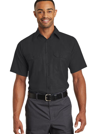 Red Kap® Short Sleeve Solid Ripstop Shirt. SY60 - Black | Red Kap