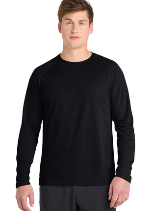 Sport-Tek® Dry Zone® Long Sleeve Raglan T-Shirt. T473LS - Black | Sport-Tek