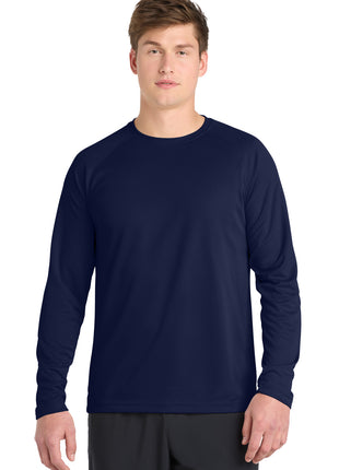 Sport-Tek® Dry Zone® Long Sleeve Raglan T-Shirt. T473LS - True Navy | Sport-Tek