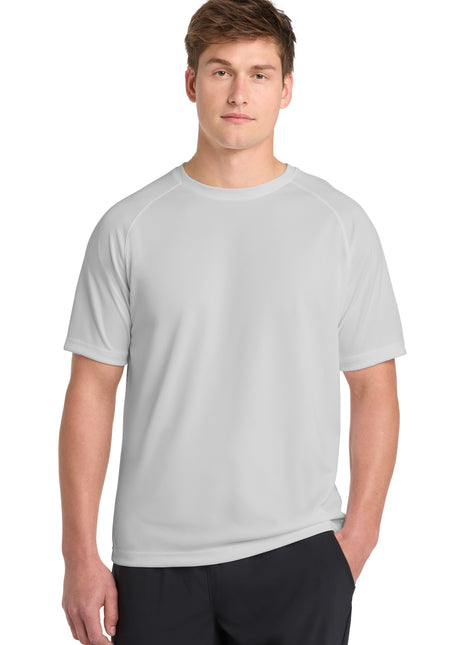 Sport-Tek® Dry Zone® Short Sleeve Raglan T-Shirt. T473 - Silver | Sport-Tek