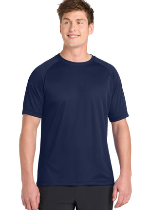 Sport-Tek® Dry Zone® Short Sleeve Raglan T-Shirt. T473 - True Navy | Sport-Tek