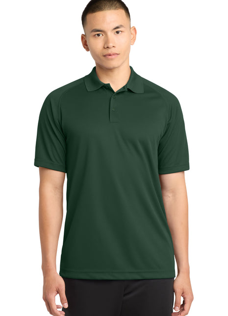 Sport-Tek® Dry Zone® Raglan Polo. T475 - Forest Green | Sport-Tek