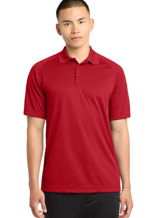 Sport-Tek® Dry Zone® Raglan Polo. T475 - True Red | Sport-Tek