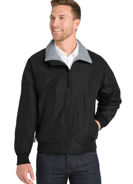 Port Authority® Tall Challenger™ Jacket. TLJ754 - True Black/ Grey | Port Authority