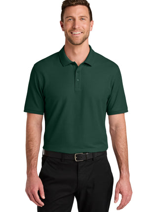 Port Authority® Tall Wearever Signature Pique Polo TLK200 - Dark Green | Port Authority