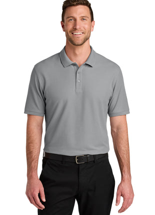 Port Authority® Tall Wearever Signature Pique Polo TLK200 - Gusty Grey | Port Authority