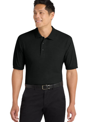 Port Authority® Tall Silk Touch™ Polo.  TLK500 - Black | Port Authority