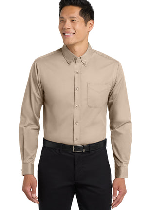 Port Authority® Tall Long Sleeve Easy Care Shirt.  TLS608 - Stone | Port Authority