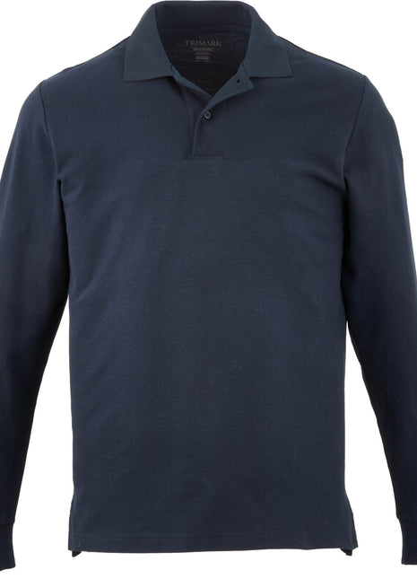 PALO Long Sleeve 100% Cotton Pique Polo - Men's