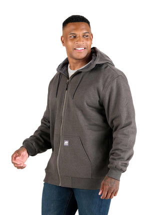 Berne Heritage Grid Fleece-Lined Zip Sweatshirt - Men's