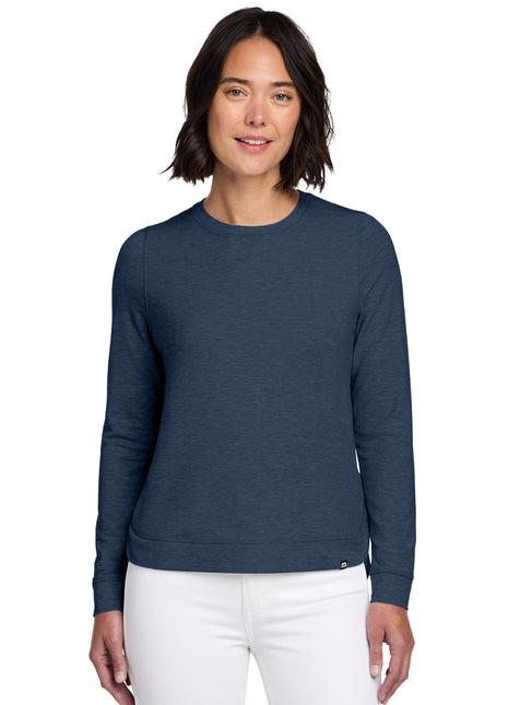 TravisMathew Women's Long Weekend Crew TM1LD003 - Blue Nights Heather | TravisMathew