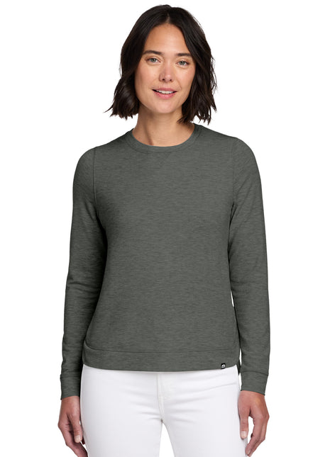 TravisMathew Women's Long Weekend Crew TM1LD003 - Dark Grey Heather | TravisMathew