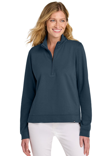 TravisMathew Women's Coveside 1/2-Zip TM1LD007 - Blue Nights | TravisMathew
