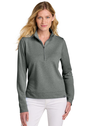 TravisMathew Women's Coveside 1/2-Zip TM1LD007 - Dark Grey Heather | TravisMathew