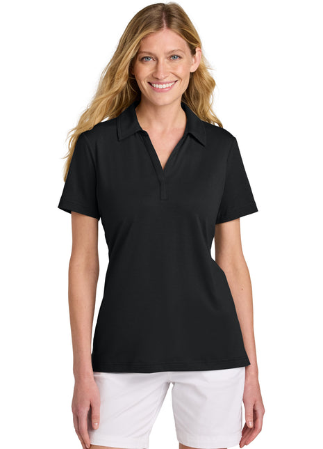TravisMathew Women's Glenview Solid Polo TM1LF071 - Black | TravisMathew