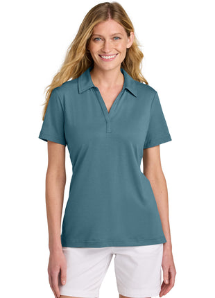 TravisMathew Women's Glenview Solid Polo TM1LF071 - Stellar Blue | TravisMathew