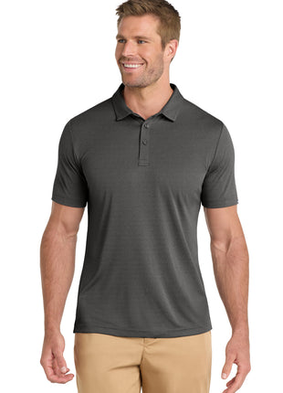 TravisMathew Coto Performance Polo. TM1MU410 - Quiet Shade Grey/ Black | TravisMathew