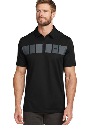 TravisMathew Cabana Chest Stripe Polo. TM1MU416 - Black | TravisMathew