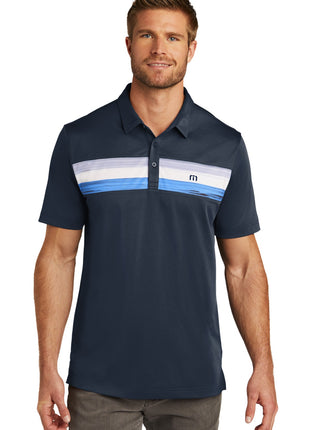 TravisMathew Cabana Chest Stripe Polo. TM1MU416 - Blue Nights | TravisMathew
