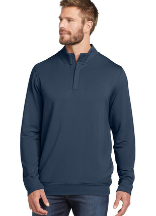 TravisMathew Newport 1/4-Zip Fleece. TM1MU419 - Blue Nights | TravisMathew