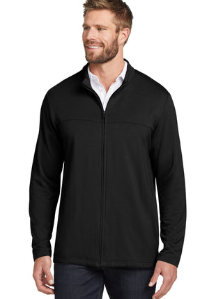TravisMathew Newport Full-Zip Fleece. TM1MU420 - Black | TravisMathew