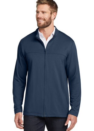 TravisMathew Newport Full-Zip Fleece. TM1MU420 - Blue Nights | TravisMathew