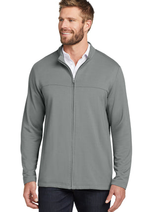 TravisMathew Newport Full-Zip Fleece. TM1MU420 - Quiet Shade Grey | TravisMathew