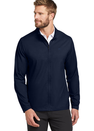 TravisMathew Surfside Full-Zip Jacket. TM1MU422 - Vintage Indigo/ Black | TravisMathew