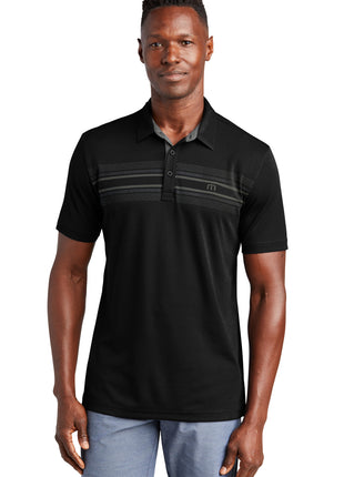 TravisMathew Monterey Chest Stripe Polo TM1MW450 - Black | TravisMathew